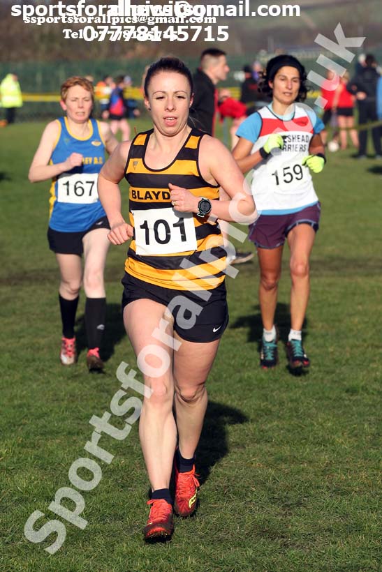 Senior womens 2020 Birtley Cross Country Relay, County Durham.  Photo: David T. Hewitson/Sports for All Pics